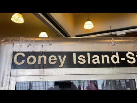 Coney Island 🎡 Brooklyn New York USA 🇺🇸walking tour from MTA NYC subway summer July 2021 4K video
