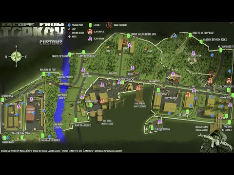 Customs All Exit Locations (With Map) - Escape From Tarkov