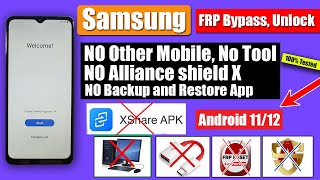 ALL Galaxy FRP Bypass Without Pc / Unlock Google Account Android 11/12
