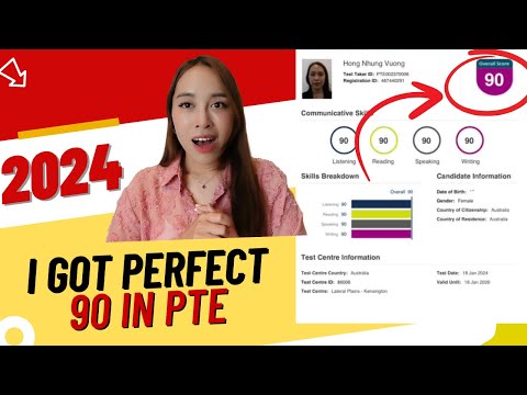 Tips for scoring 90 PTE in 2024 + speaking templates + Andrea headset