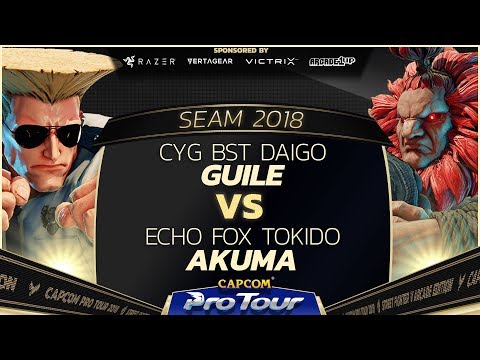 CYG BST Daigo (Guile) vs Tokido (Akuma) - SEA Major 2018 Day 1 Top 8 - CPT 2018