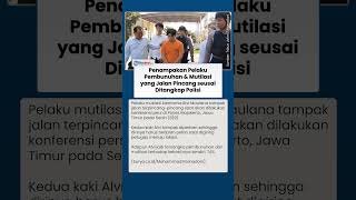 Detik-detik Pelaku Mutilasi Jalan Terpincang-pincang saat Digiring Polisi Menuju Konferensi Pers