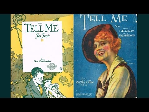 Joseph C. Smith's Orchestra - Tell Me (1919)