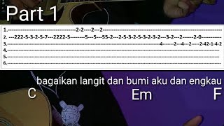 Download lagu Tutorial Gitar dan MELODI dengan TAB 'Bagaikan Langit dan Bumi' mp3