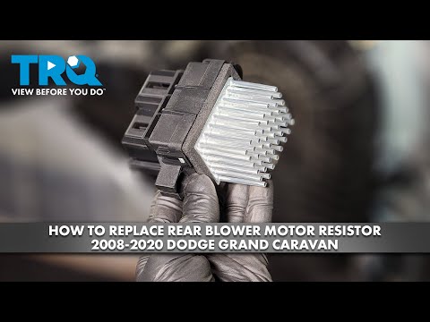 How to Replace Rear Blower Motor Resistor 2008-2020 Dodge Grand Caravan