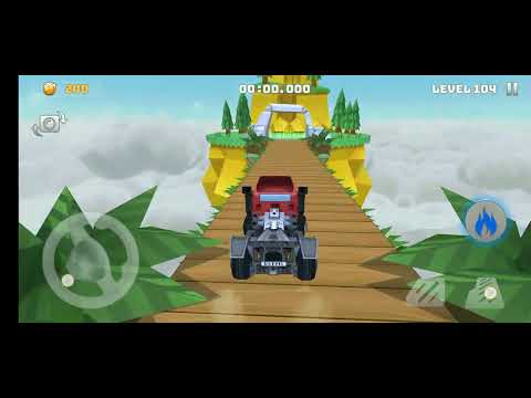 mountain climb stunt futuristic van unlocked impossible stunts levels 104. completed game play stunt