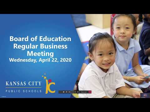 KCPS School Board Meeting - April 22, 2020