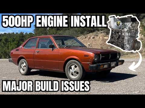 Installing A Built Engine In My 1979 Toyota Corolla - 500HP Build