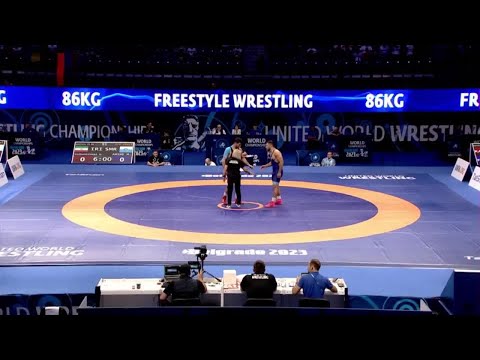 Hassan YAZDANI (IRI) vs. Myles Nazem AMINE (SMR) | Seniors World Championships 2023 |