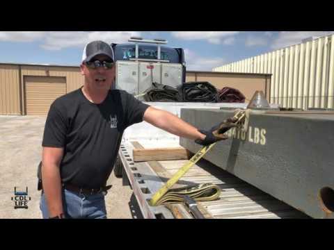 Truck Driver Skills -- How To Strap A Load