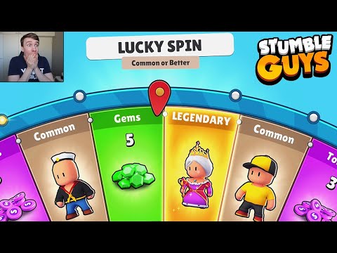 Pyöritin +50 kertaa Onnenpyörää ja sain nämä... (Stumble Guys)