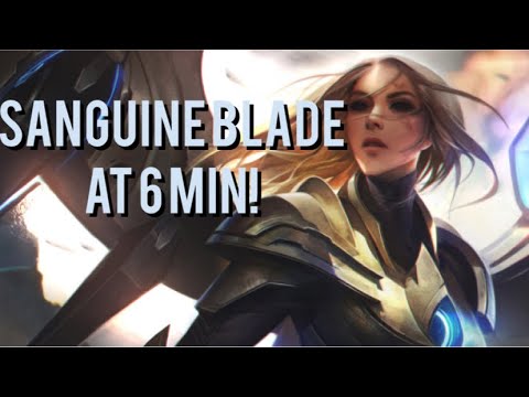 Sanguine Blade at 6 min! | kayle 1v9