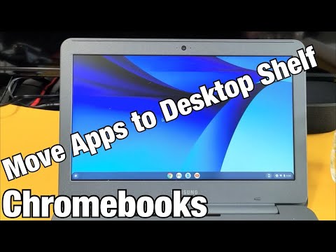 Chromebook: come spostare le app sullo scaffale del desktop/barra delle applicazioni