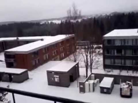 Heavy Snowfall in Aas Norway, 2012 Dec 14