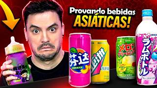 PROVANDO BEBIDAS ASIÁTICAS MUITO EXÓTICAS!