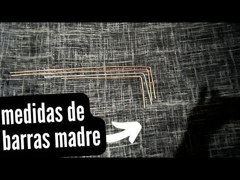 Medidas de las barras madre