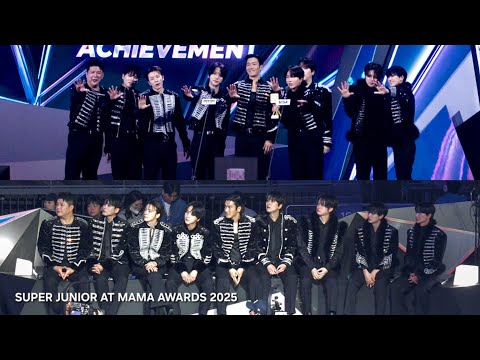 Super Junior Moment at MAMA 2025 | After Performance for Accepting Award | They are so cute 
