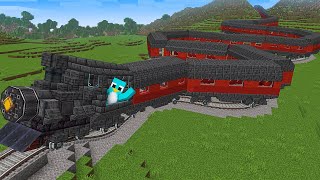 Day in the Life of a TRAIN CONDUCTOR in Minecraft!