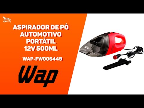 Aspirador de Pó Automotivo Portátil 12V 500ml - Video