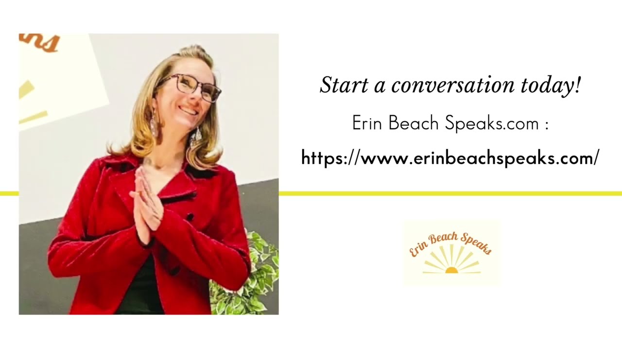 Promotional video thumbnail 1 for Erin Beach Speaks