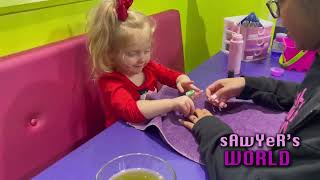 Toddler gets first manicure at Sweet and Sassy - Cherry Hill NJ