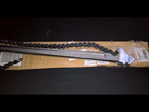 Crescent CW24 Chain Wrench Unpacking Testing