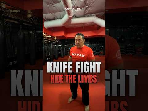 The best stance for a knife fight