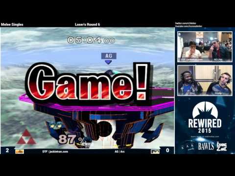 Rewired LR6: DTF | JackieTran.com (Sheik/C. Falcon) vs. AG | Arc (Marth)