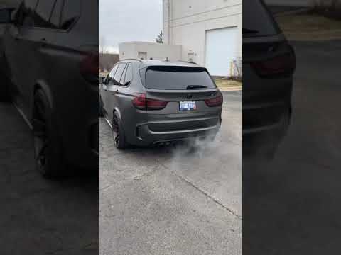 Bmw X5m with catless downpipes and Eisenmann race exhaust