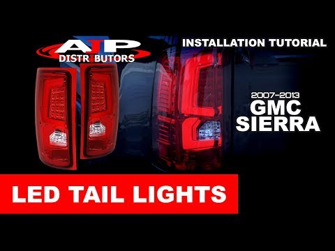 07-13 GMC SIERRA LED TAIL LIGHTS INSTALL - AJP DISTRIBUTORS