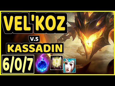 AZZAPP (VEL'KOZ) vs KASSADIN - 6/0/7 KDA MID GAMEPLAY - EUW Ranked MASTER