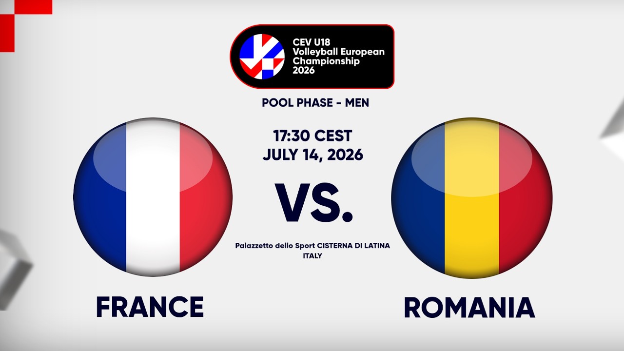 Full Match | France vs. Romania | CEV U18 Volleyball European Championship 2026 | Men