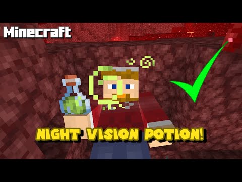 Turns Night Vision Potion in Minecraft! 🔥