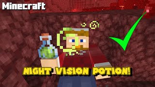 How to Make Night Vision Potion! 1.20.2 Minecraft Tutorial