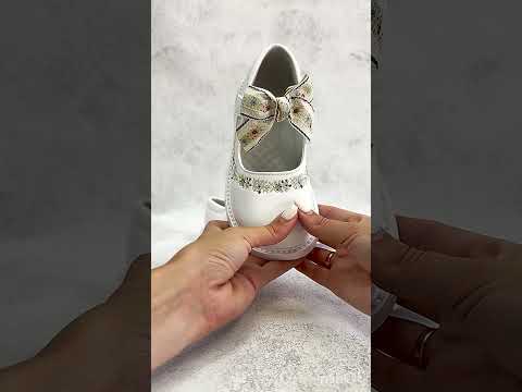 Туфли для девочки на лепучке нарядные стелька кожаная с супинатором Размеры 31-35 - фото 1 - id-p2718060737