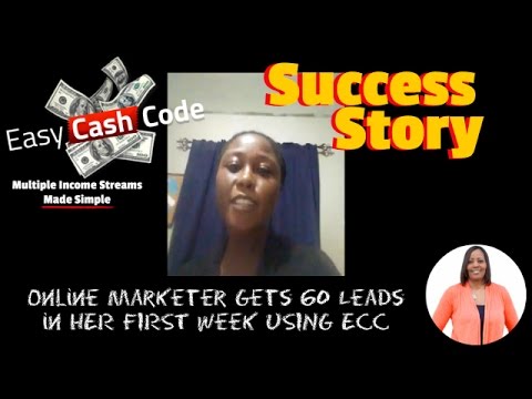Easy Cash Code Testimonial Success Story | Online Marketer Gets 60 Leads in a Week Using ECC System Video