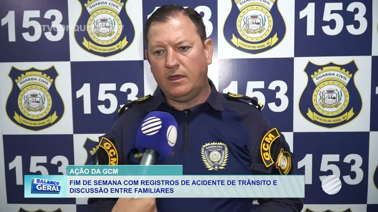 Fim de Semana Agitado em Lucas do Rio Verde | Atendimentos da Guarda Civil