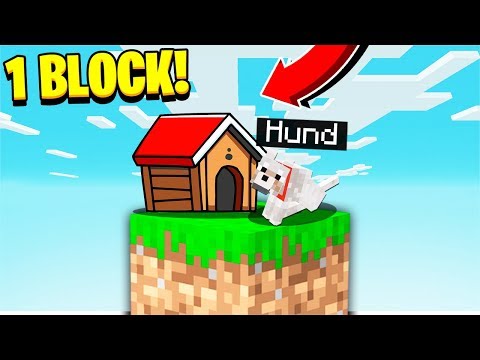 ET HUNDEHUS I MINECRAFT PÅ 1 BLOCK!! (DANSK MINECRAFT)