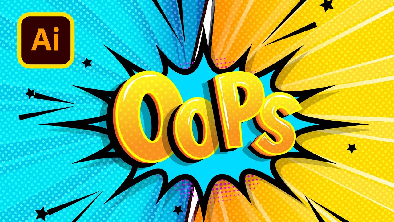 This How to Create Comic Book Text Effect in Illustrator