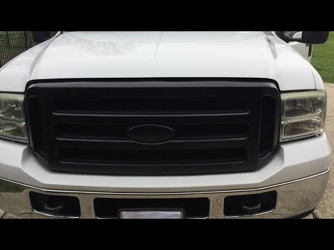 Installing a grill insert/overlay on a Ford F-250