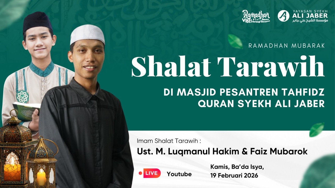 🔴 LIVE SHALAT TARAWIH // RAMADHAN MUBARAK // YAYASAN SYEKH ALI JABER