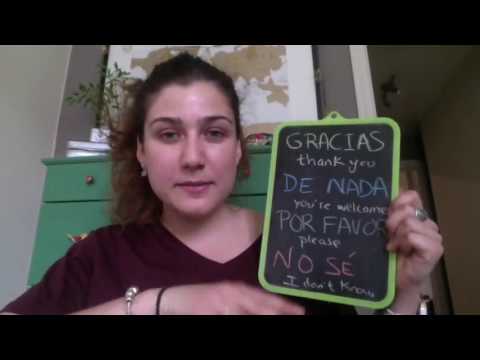 9 th Spanish leasson for beginners. Basic Vocabulary. Thank you/You're welcome/Please/I don't Know