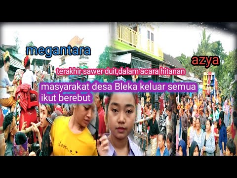 hari terakhir si ratu sawer dan raja sawer beraksi jalanan penuh padat.