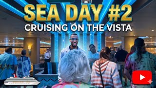SEA DAY #2: The DIAMOND Treatment & Magic at Dinner! | Carnival Vista Vlog
