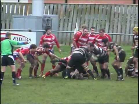 RUGBY - KELSO'S FOUR TRIES AGAINST PEEBLES - BORDERS RUGBY TV - 14.1.12