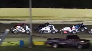 Creek County Speedway Non-Wing Champ Sprints B Main 9/20/14