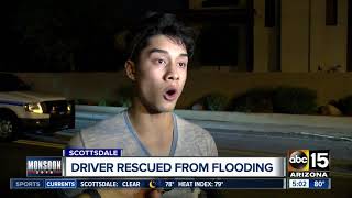 Stranded driver ticketed after ignoring Scottsdale flood barricades