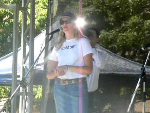 Ecologist and farmer Ruth Armstrong -  Defend our Water Brisbane October 16, 2011