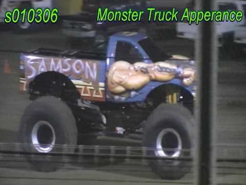 Monster Truck Apperance at Night 2 of Easter Trail