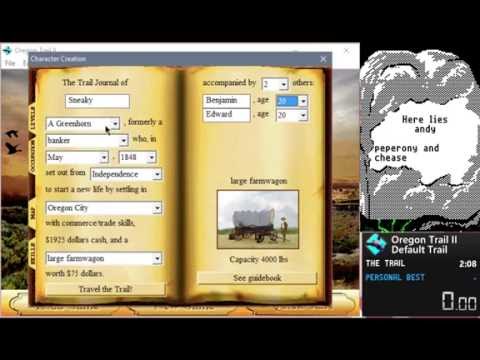 Oregon Trail II Speedrun in 1:57.02